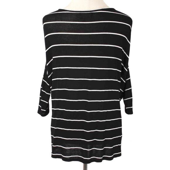 NATION LTD Black & White Striped ‘Monroe’ Oversized Knit Top One Size Fits Most - Picture 4 of 8